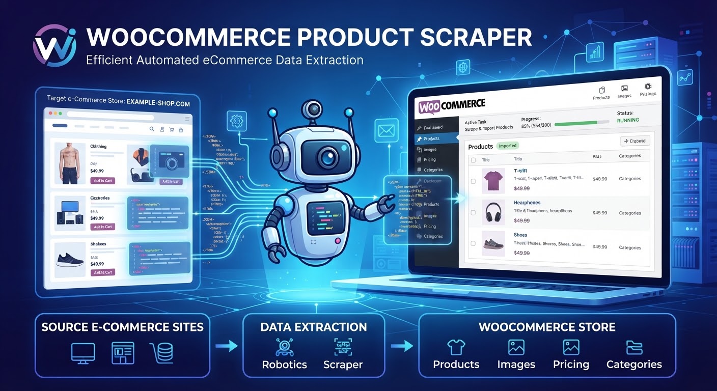 Product scraper and template marketplace dashboard preview